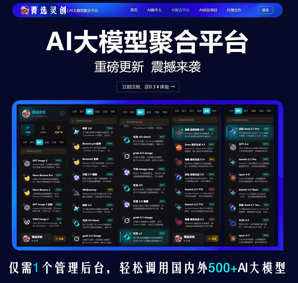 菁选灵创音视频生成矩阵